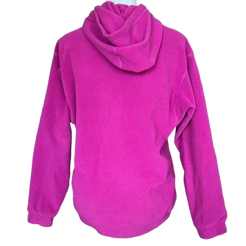 PATAGONIA Kids Pink Fleece Hooded Quarter Zip